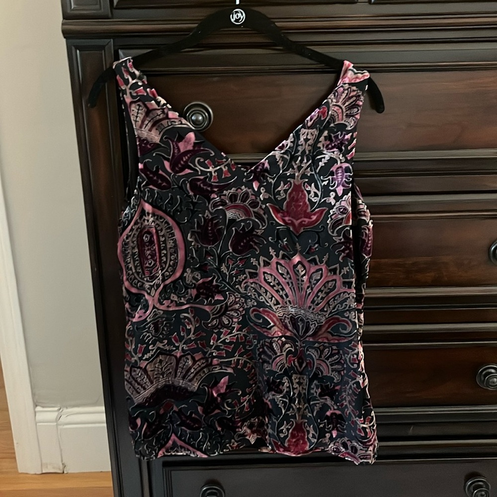Ecru Velvet top
